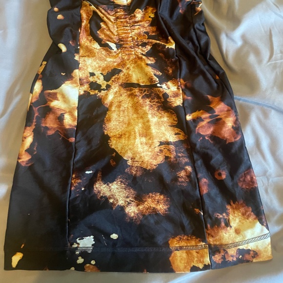 KNWLS black and gold fitted mini dress - Picture 3 of 5